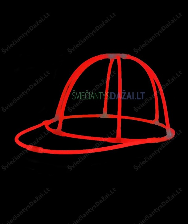Raudona kepurė - jungtukų ir šviečiančių lazdelių rinkinys