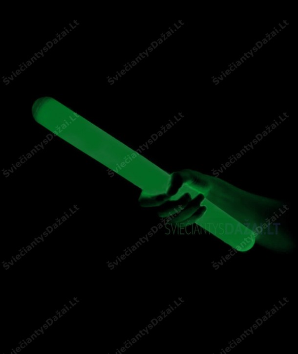 Žalia šviečianti lazdelė 31 cm