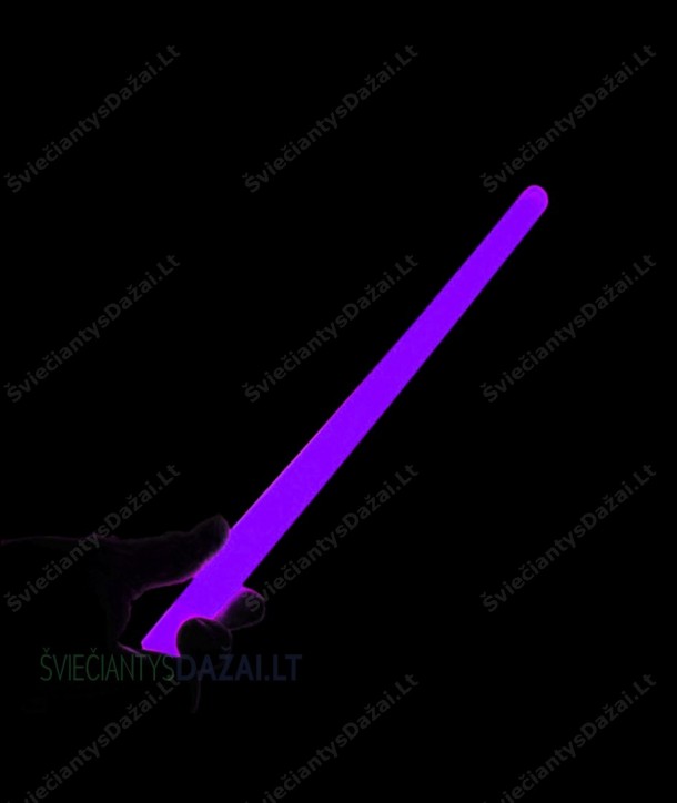 Violetinė šviečianti lazdelė 35 cm